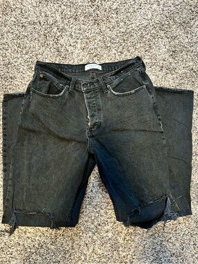 Abercrombie & Fitch Washed Black 90s Baggy Denim Jeans